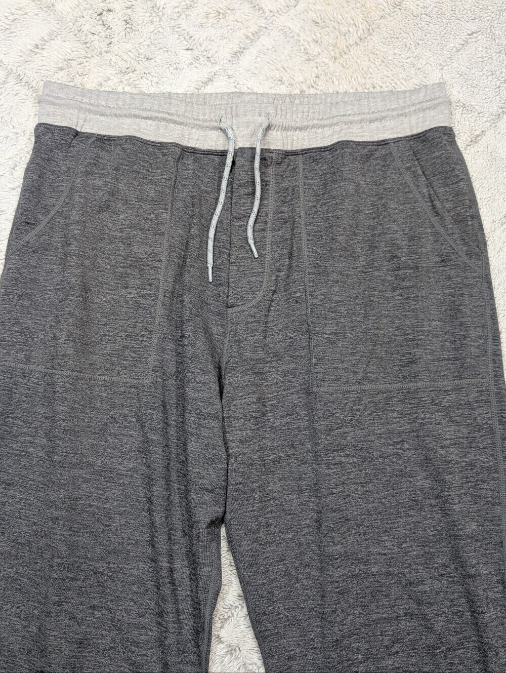 Marine Layer Joggers Mens L Gray Heathered Sport Athleisure Soft Stretch - Picture 2 of 7